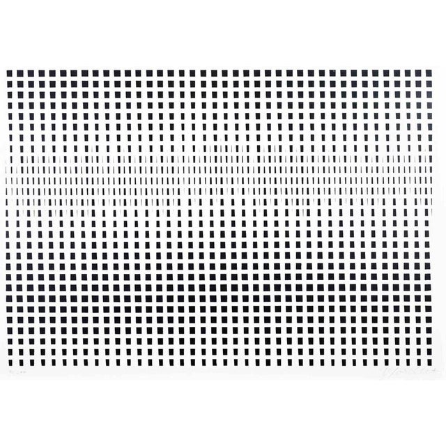 Screen print on wove paper. Hand signed and numbered in pencil. Edition of 300. Very good condition. Morellet was a...