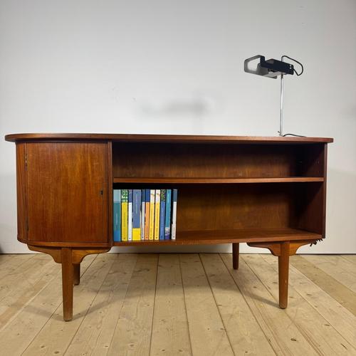 Vintage Teak Writing Desk by H.P. Hansen For Sale - Image 11 of 13