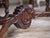 2000 - 2009 Carved Table with Thick Marble Top For Sale - Image 5 of 7