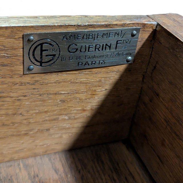 Early 20th-Century French Marble-Top Buffet, Guerin Paris Label For Sale - Image 18 of 18