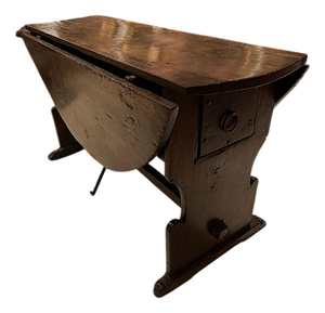 Antique Umbrian Walnut Drop-Leaf Table, 1500s