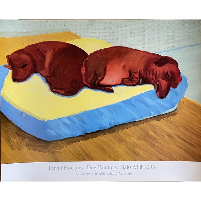 David Hockney, Dog Paintings 38 Salts Mill, 1990s, Poster Print For Sale - Image 10 of 10
