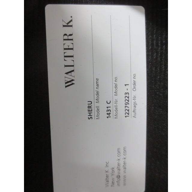 2010s Walter Knoll Sheru Armchair in Grey Fabric (New) For Sale - Image 5 of 8