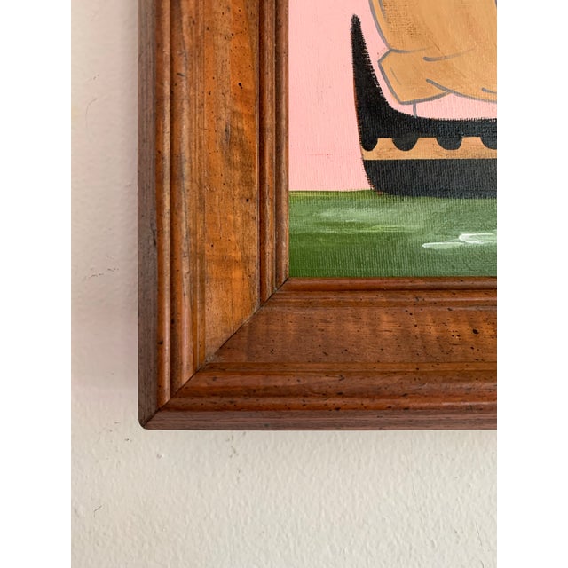 English Contemporary Impressionist Style Seascape Painting on Canvas, Framed For Sale - Image 3 of 4