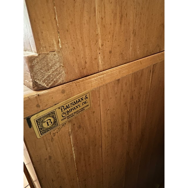 Rustic European Bausman & Co. Bench-Made Buffet W/Removable Top Shelf For Sale - Image 12 of 12