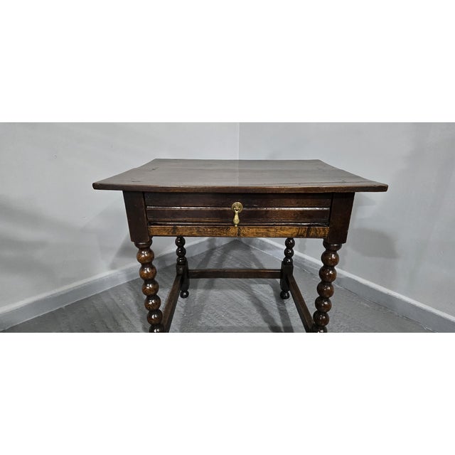 Oak Side Table, 1650s For Sale - Image 3 of 9