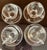 Mid 20th Century Vintage Imperial Candlewick Cup and Saucer - Set of 4 For Sale - Image 5 of 10