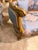 Rococo Vintage Cherub Rococo Sette upholstery Blue Damask Canapa For Sale - Image 3 of 9