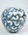1990s Ceramic Vase with Blue and White Pattern by Peter Weiss, 1990s For Sale - Image 5 of 7