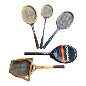 Collection of Vintage Björn Borg Tennis Rackets With Cover and Guard