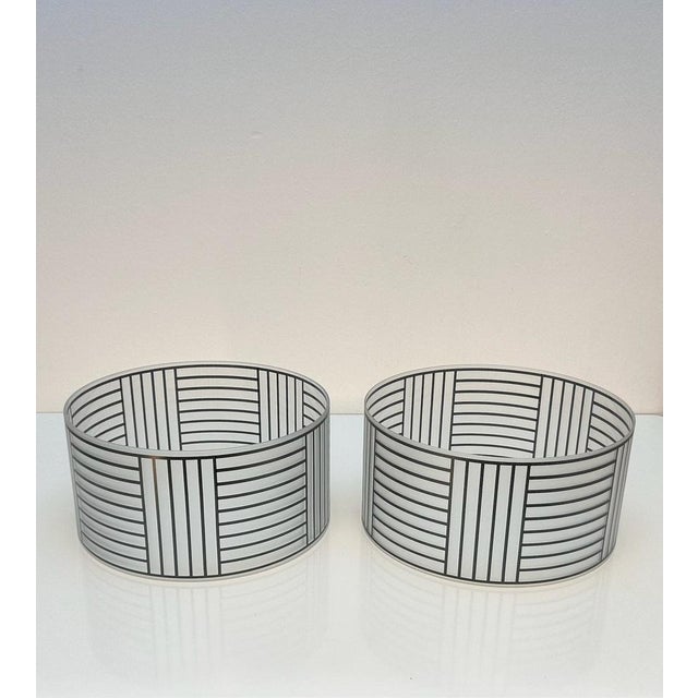 Art Deco Glass Lampshades attributed to Josef Hoffmann for Lobmeyr, Austria, 1980s, Set of 2 For Sale - Image 17 of 18