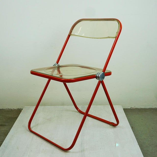 Acrylic Glass Folding Chair by G. Piretti for Castelli, Italy, 1970s For Sale - Image 13 of 16