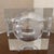 Lucite cube bar ware depicting the world captured in a cube of acrylic that resembles an ice cube. Frosted world map of...