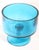 Glass Mid 20th Century Pedestal Bowl Made in Poland by Krosno For Sale - Image 7 of 8