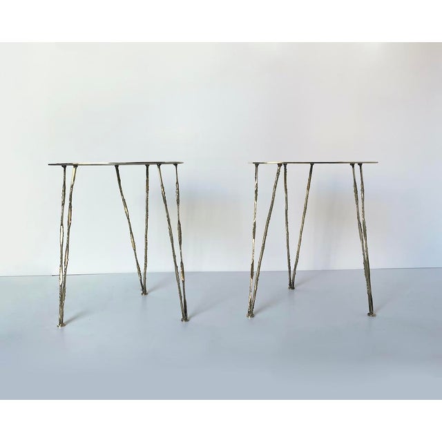 Vintage Brass Side Table, 1970s For Sale - Image 4 of 14