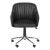 Martin Desk Chair in Black & Silver For Sale