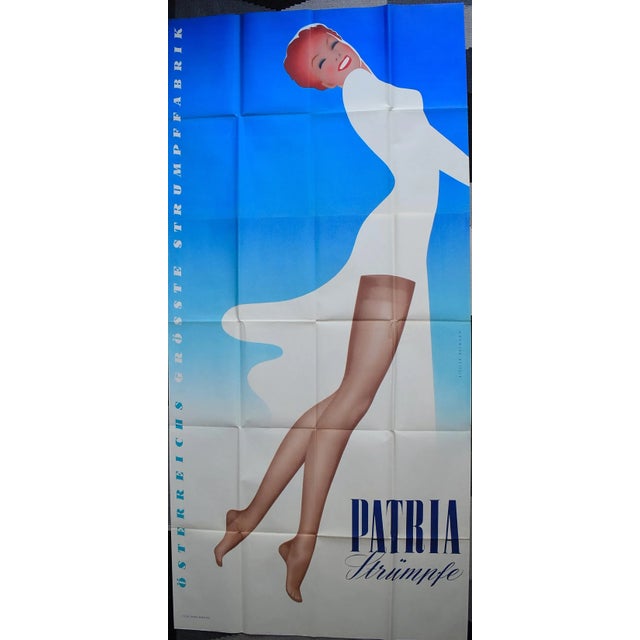 Mid-Century Modern Mid-Century Paper Poster by Walter Hofmann for Piller Karl, 1954 For Sale - Image 3 of 4