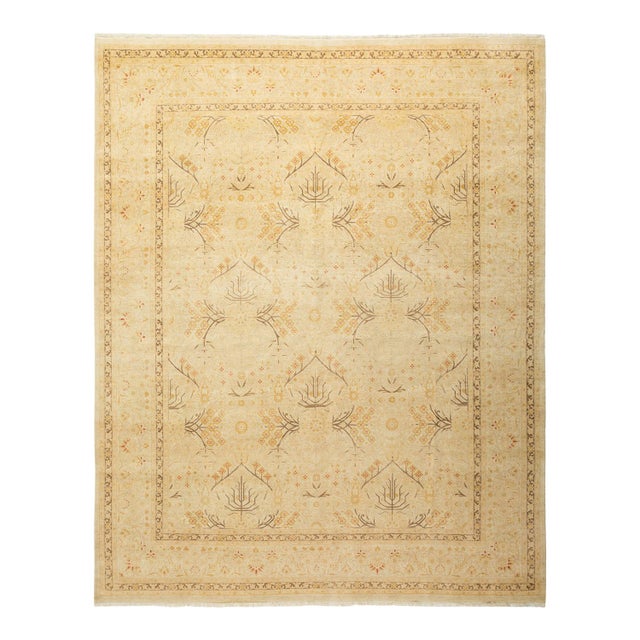 Mogul Collection Hand-Knotted Area Rug - Ivory Collection 8' 2" X 10' 2" For Sale - Image 10 of 10
