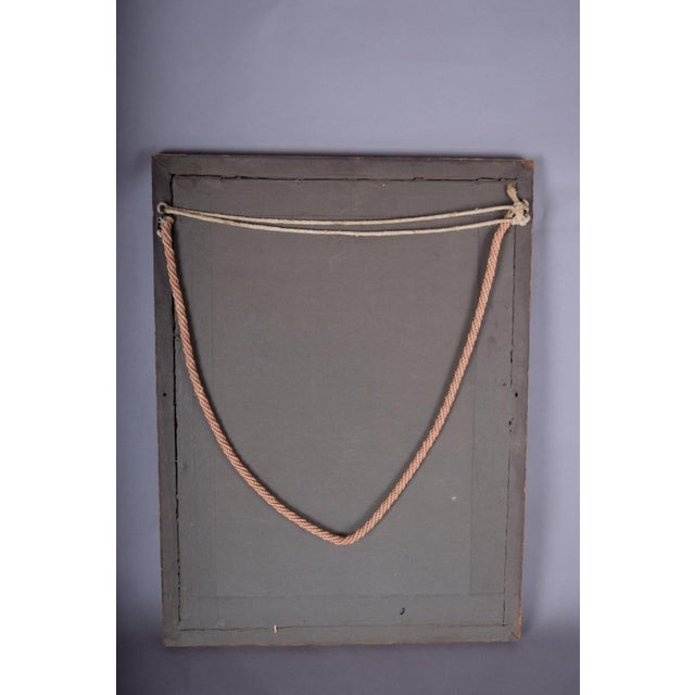 Antique Hand-Colored Engraving "Le Boudoir," P. Malœuvre After Freudenberg, 1774, Carved Giltwood Frame For Sale - Image 6 of 9