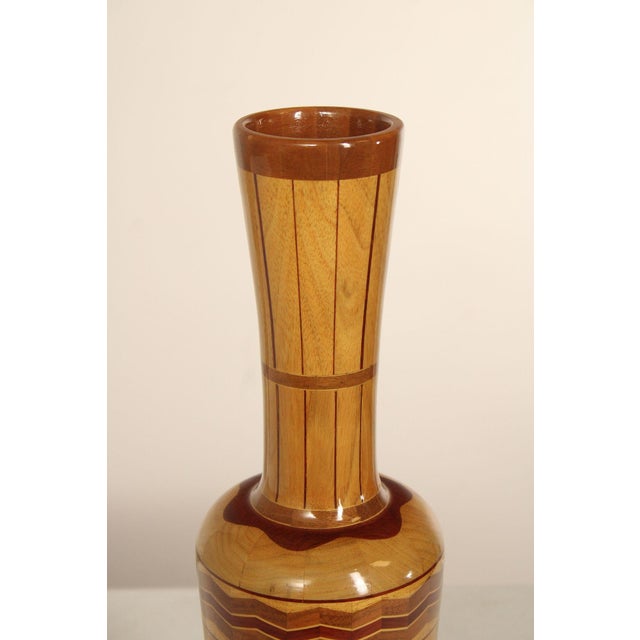 Philip M. Jacoby Set of Three Handcrafted Wood Vases For Sale - Image 9 of 18