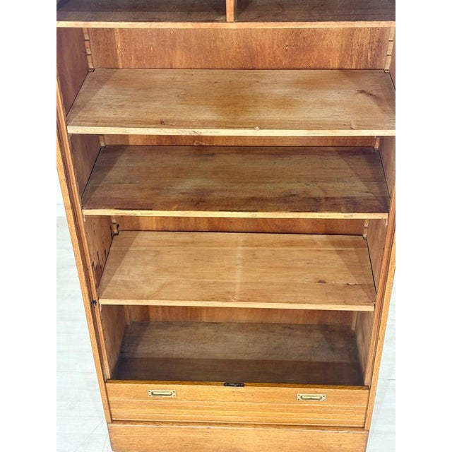 Large Mid-Century Oak Roll-Top Cabinet, 1960s For Sale - Image 5 of 13