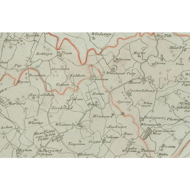 Antique Map of Sneek and Bolsward in Friesland, 1791 For Sale - Image 3 of 10