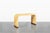 Wood Italian Goatskin Parchment “Waterfall” Console Table Attributed to Aldo Tura For Sale - Image 7 of 13