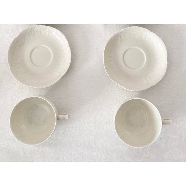 Ceramic Rosenthal Sanssouci Ivory Pair of Cup and Saucers Set Mid 20th Century Mint Condition For Sale - Image 7 of 15