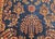 Antique Persian Mahajiran Sarouk Area Rug, Hand-Knotted Wool, Allover Floral Pattern, Navy & Red, 4x6 For Sale - Image 13 of 14