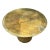 Modern Brass Finish Round Dining Table For Sale - Image 3 of 10