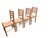 Brown Italian Country Ladder Back Dining Chairs With Woven Rush Seats – Set of 4 For Sale - Image 8 of 18
