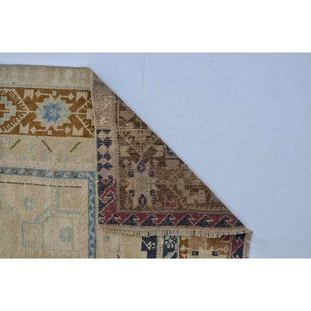 Handmade wool carpet in Turkish Anatolia , Vintage Oushak Rug,Turkish Vintage Anatolian Rug, Handmade wool Rug . One Of...