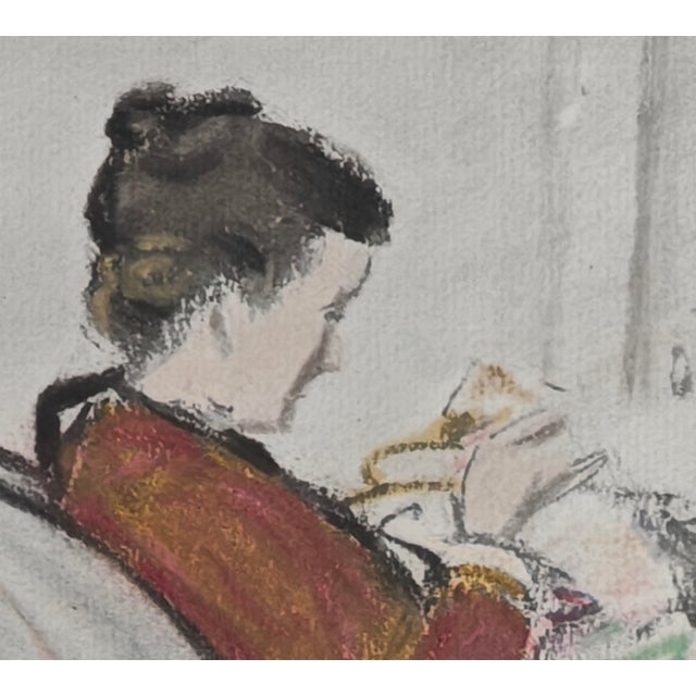 1910s After Claude Monet, Lady Reading, 1918, Lithograph For Sale - Image 5 of 12