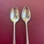 International Silver Courtship Sterling Demitasse Spoons X2 Circa 1936 Sterling Silver Circa 1936 No monograms Length 4...