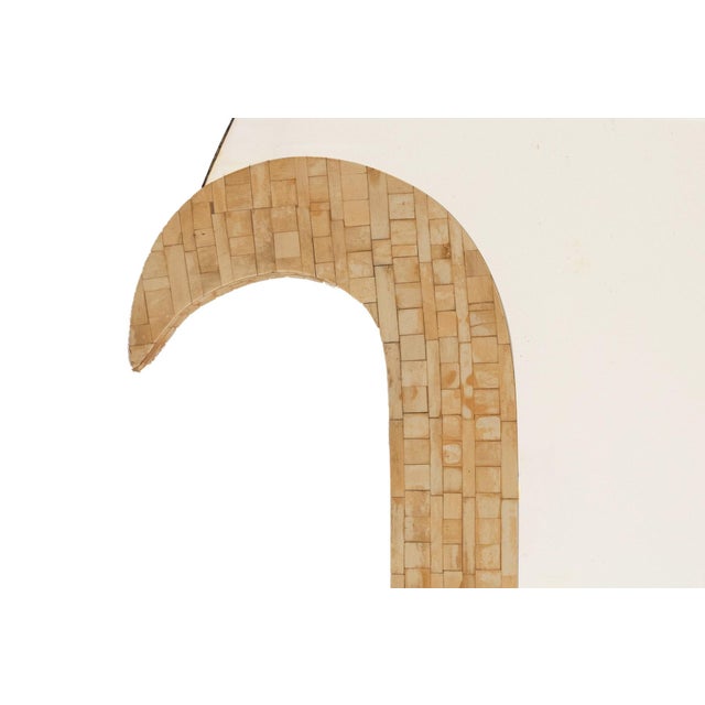 Palm Tree-Shaped Mirror in Beige Resin by Gene Jonson and Robert Marcius, 1970s For Sale - Image 5 of 7