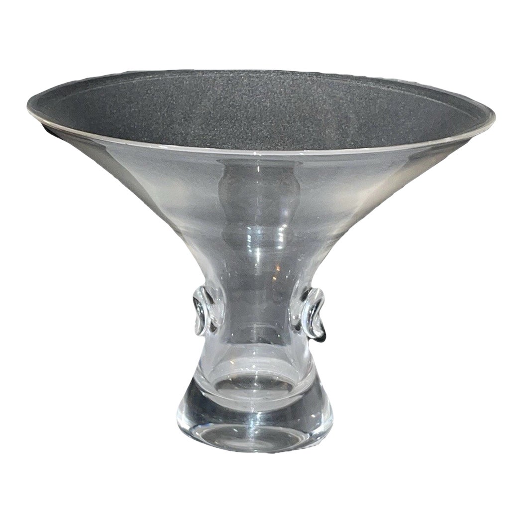 STEUBEN GLASS フラワーベース Mid-Century Steuben Glass Bouquet “Thumbprint” Vase by George