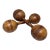 Pair of Antique Turned Wood Dumbbells For Sale