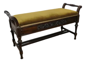 Edwardian Duet Piano Stool, 1890s