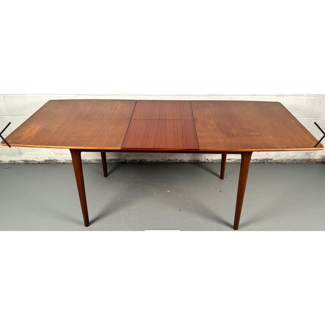 Wood Lovely Mid 20th Century Teak Extendable Dining Table by a.h. McIntosh For Sale - Image 7 of 8