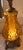Amber Tall Vintage Mid-Century Modern (Mcm) Hollywood Regency Style Amber Glass Table Lamp With Nightlight Feature For Sale - Image 8 of 12