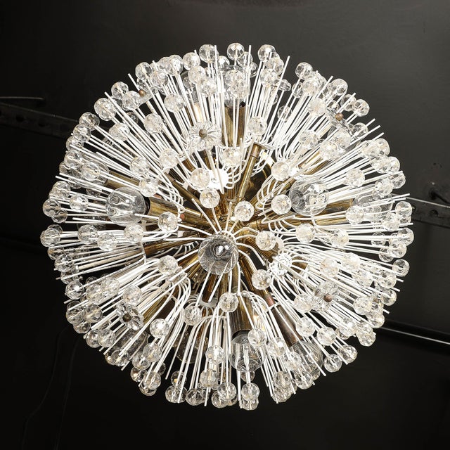 Mid-Century Brass & Crystal Sputnik Chandelier by Emil Stejnar for Rupert Nikoll For Sale - Image 15 of 18