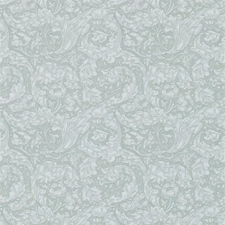 Morris & Co Bachelors Button Wallpaper in Silver For Sale