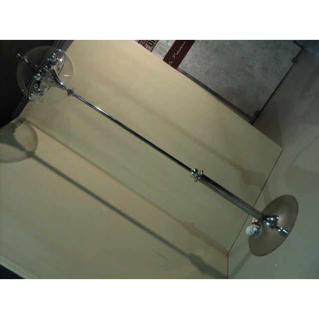 1960s Space Age Italian Acrylic Glass and Steel Floor Lamp from OfficinadiRicerca, 1960s For Sale - Image 5 of 18
