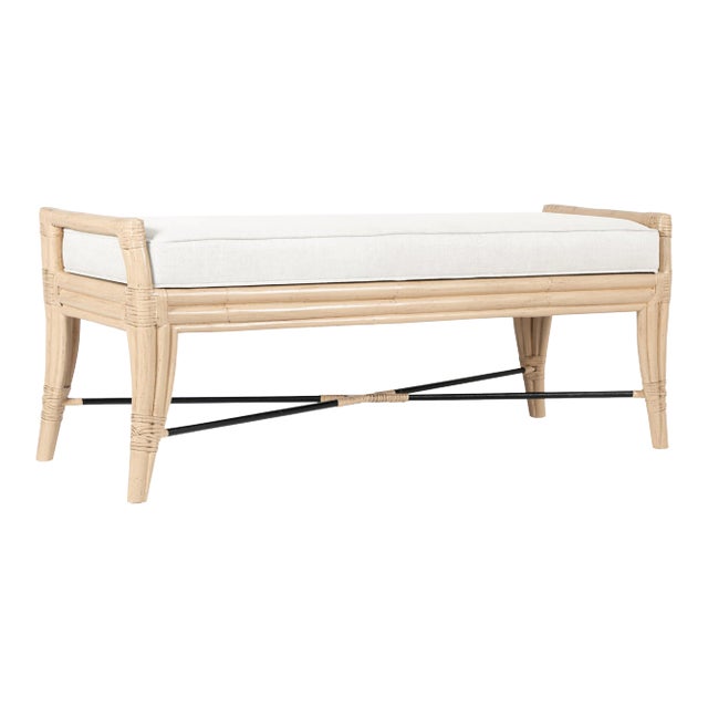 Malacca Bench, Blond For Sale