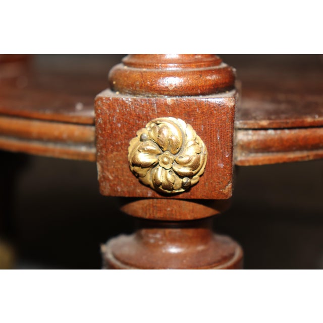 Wood Pair of Early 20th C. French Louis XVI Bronze Mounted Marble Top Nightstands For Sale - Image 7 of 15