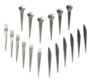 Vintage Italian Space Age Cutlery, 1970, Set of 18