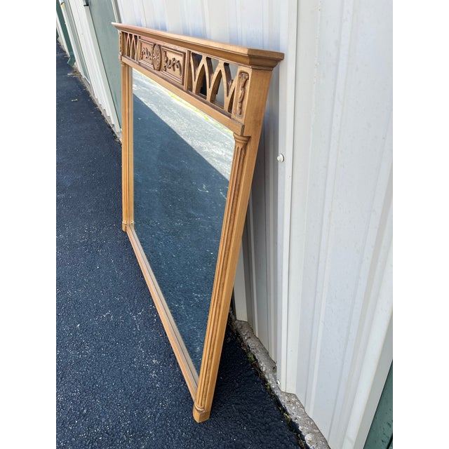 Neoclassical Fruitwood Dressing or Wall Mirror For Sale - Image 11 of 12