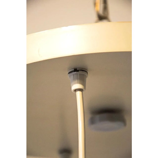 Mid-Century Italian Five Chrome Globe Chandelier, 1960s For Sale - Image 10 of 11