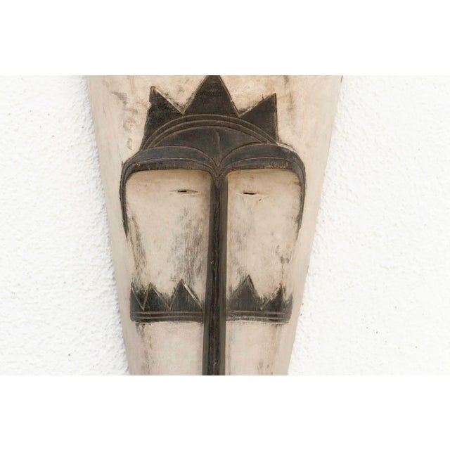 The Crowned Spirit, Large Black & White Fang Mask For Sale In Los Angeles - Image 6 of 8