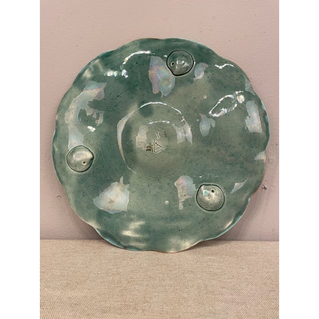 Late 19th Century English Majolica Oyster Plate For Sale - Image 9 of 11